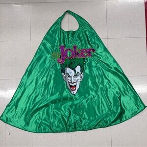 Superhero Cape with Joker Graphic in Green